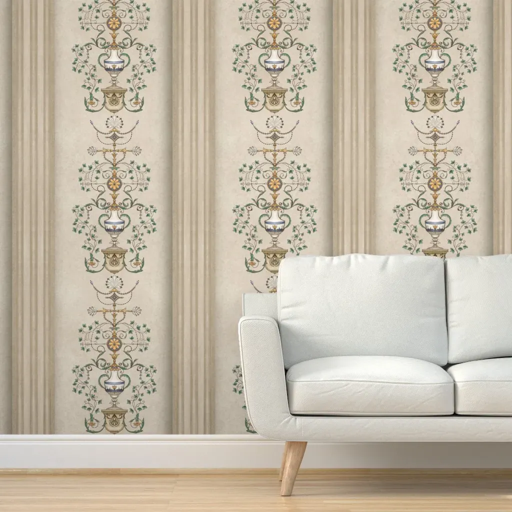 Italian Villa Large Scale Peel and Stick Wallpaper - Beige product