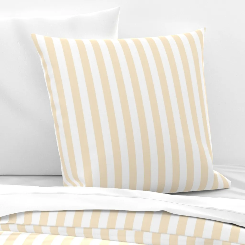 Ivory Vertical Stripes Euro Pillow Sham - Cream product