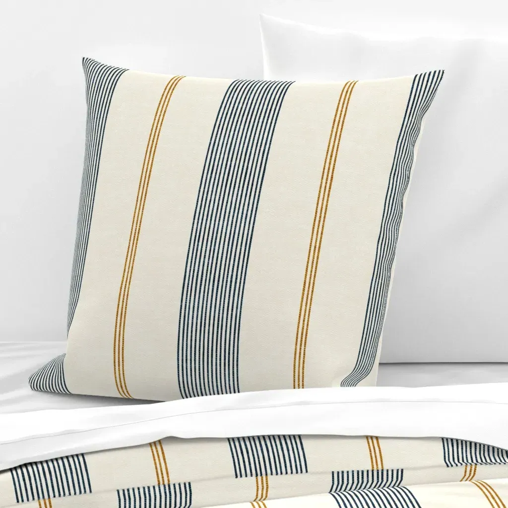 Ivy Stripes Lad22 Euro Pillow Sham - Off-White product