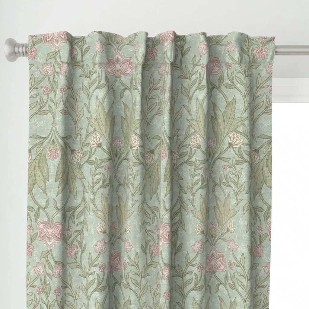 Ivy William Morris Curtain Panel - Green alternate view