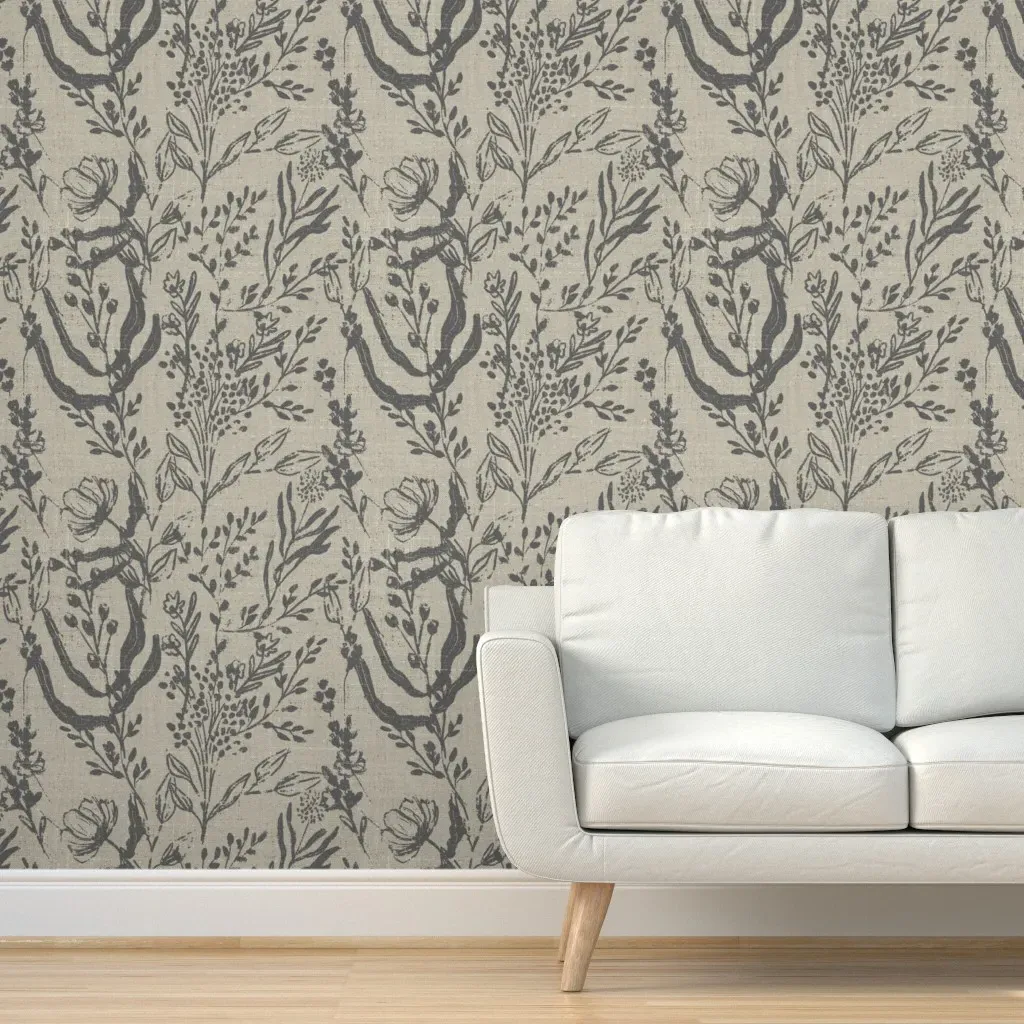 Izzy Peel and Stick Wallpaper Removable - Gray product