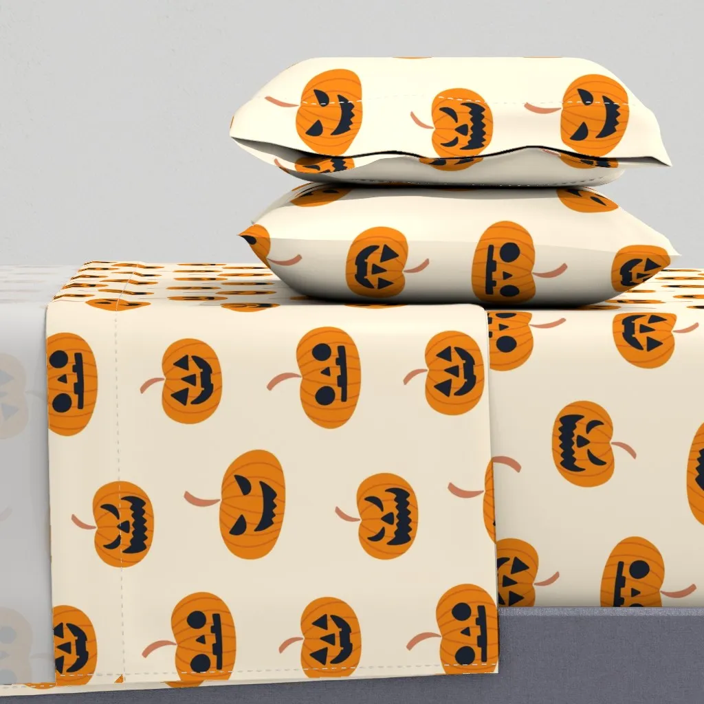 Jack-O-Lanterns King Size Sheet Set - Orange product