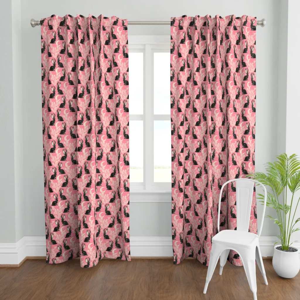 Jackalope 9" Medium Curtain Panel - Black product