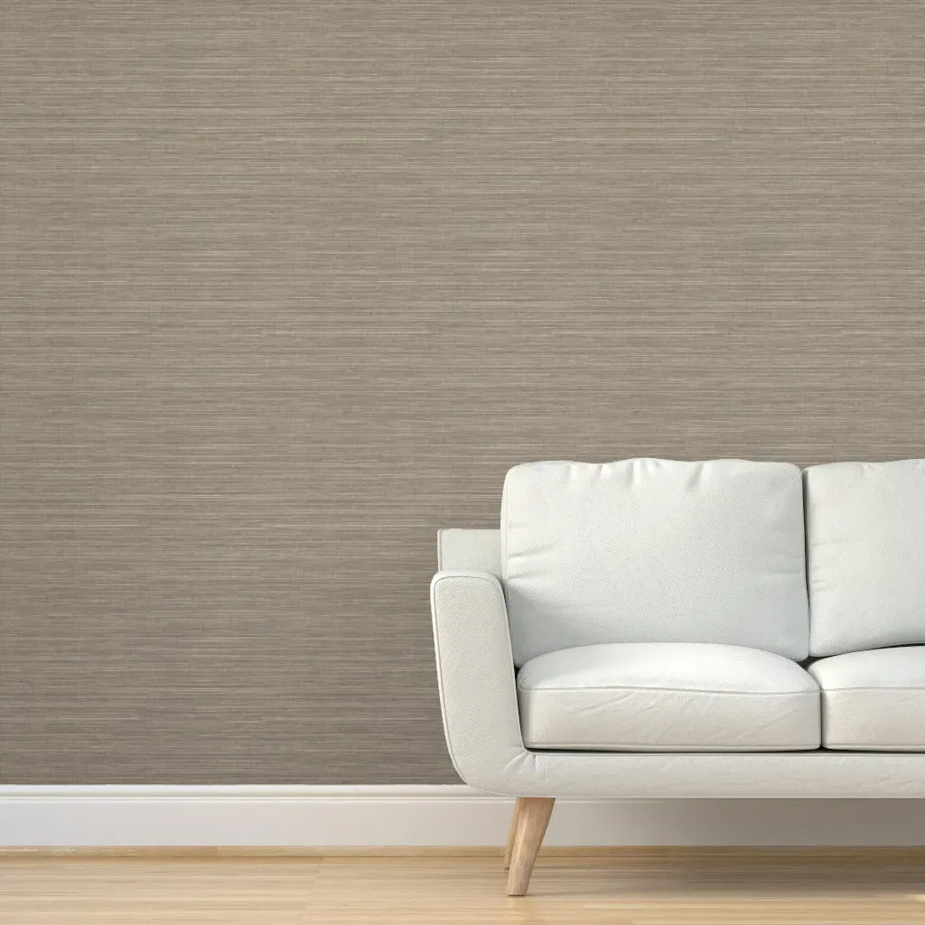 Jacob's Grasscloth Peel and Stick Wallpaper - Taupe, Linen product
