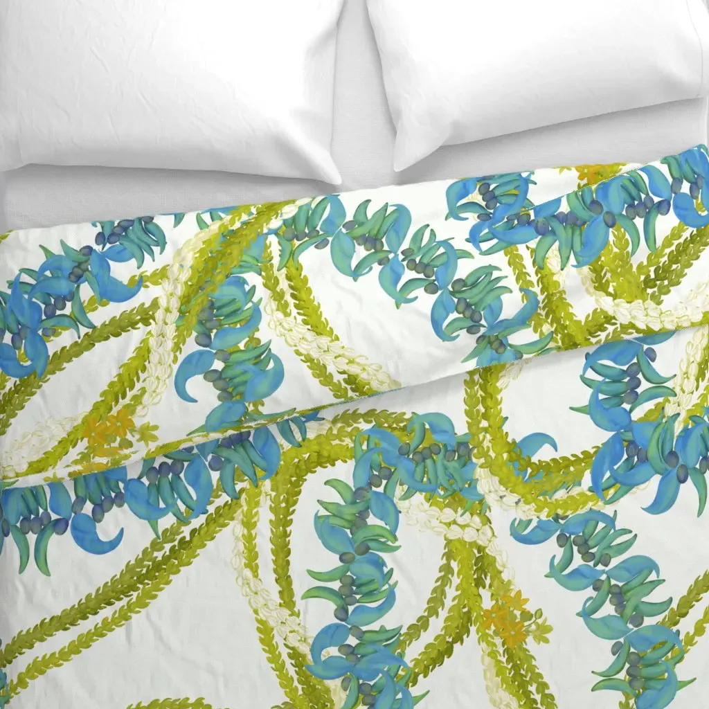 Jade Lei Pakalana Large Duvet Cover - Blue alternate view