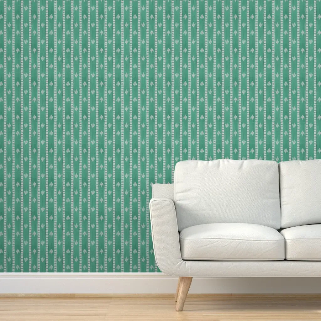 Jade Sparrow Stripe Peel and Stick Wallpaper - Teal product