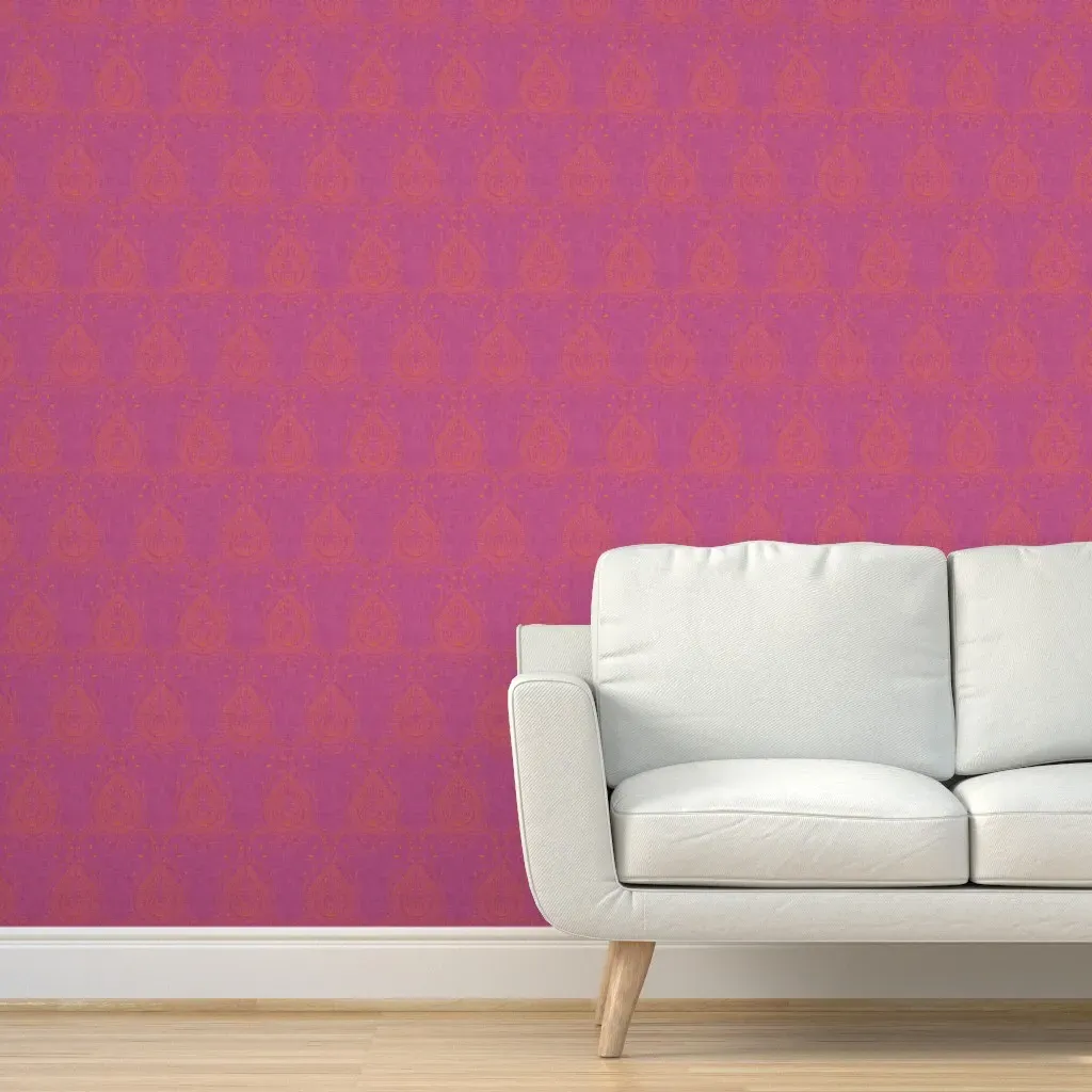 Jaipur Boho Paisley Peel and Stick Wallpaper - Pink product