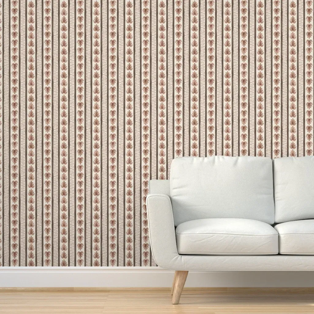 James No. 1 Peel and Stick Wallpaper - Terracotta product