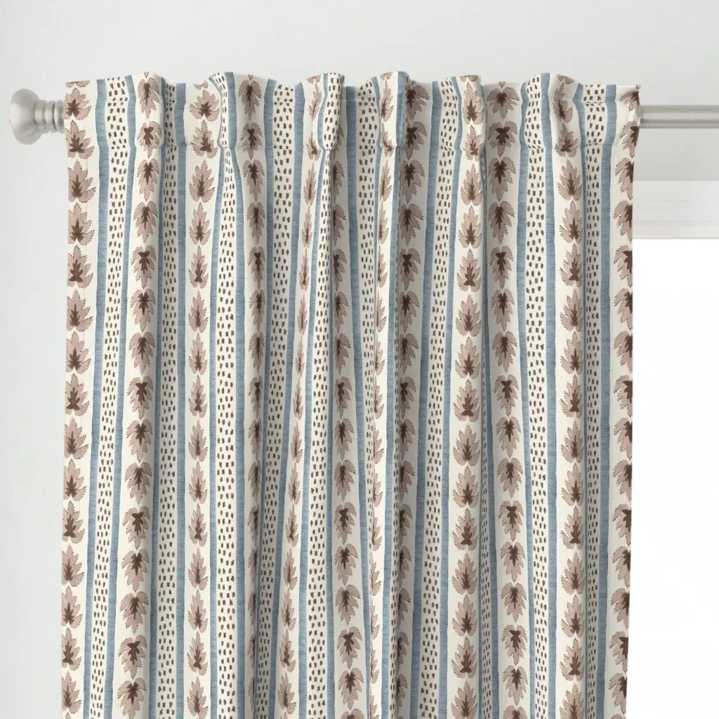 James Stripe Curtain Panel - Taupe alternate view