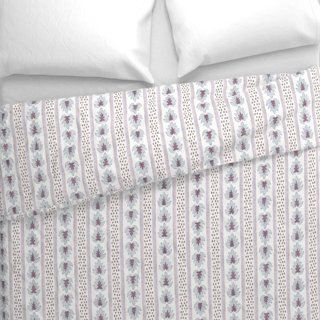 James Stripe Duvet Cover - Dusty Blue alternate view
