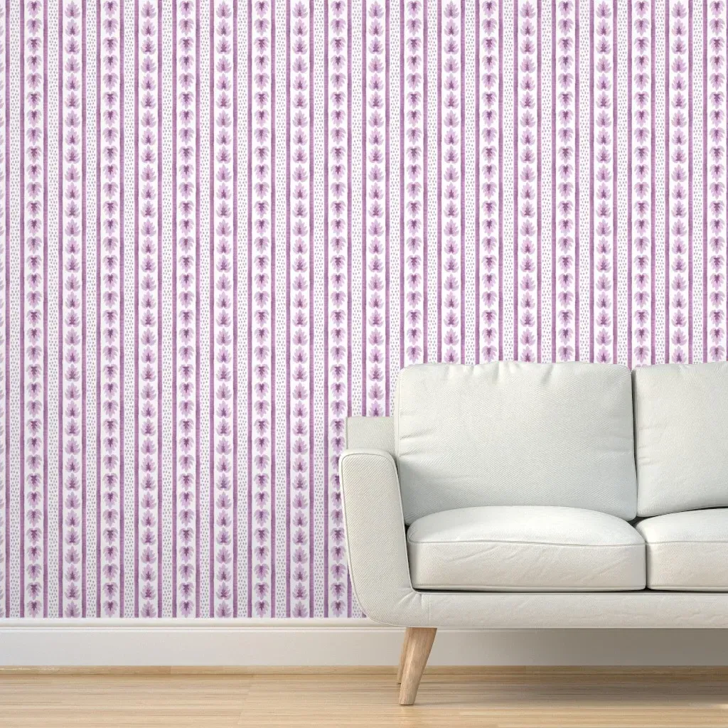 James Stripe Peel and Stick Wallpaper - Lavender product