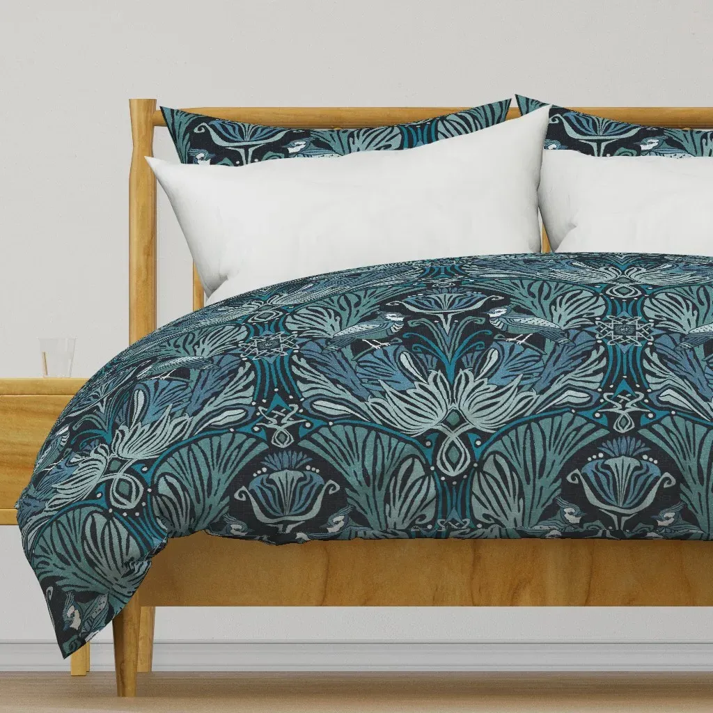Jane Jardin Nouveau Bird Duvet Cover product