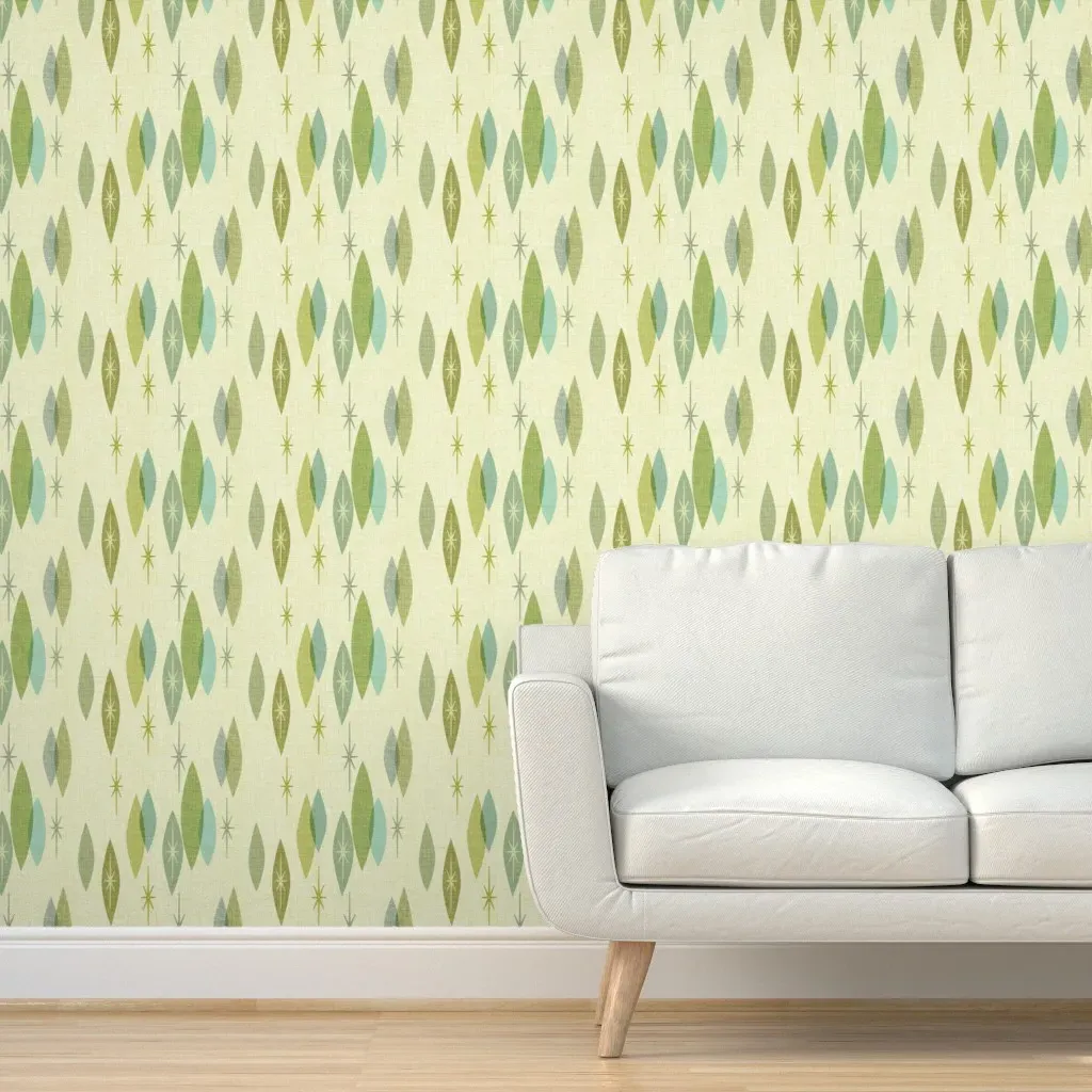 Jane Jetson Peel and Stick Wallpaper - Aqua Teal Green product