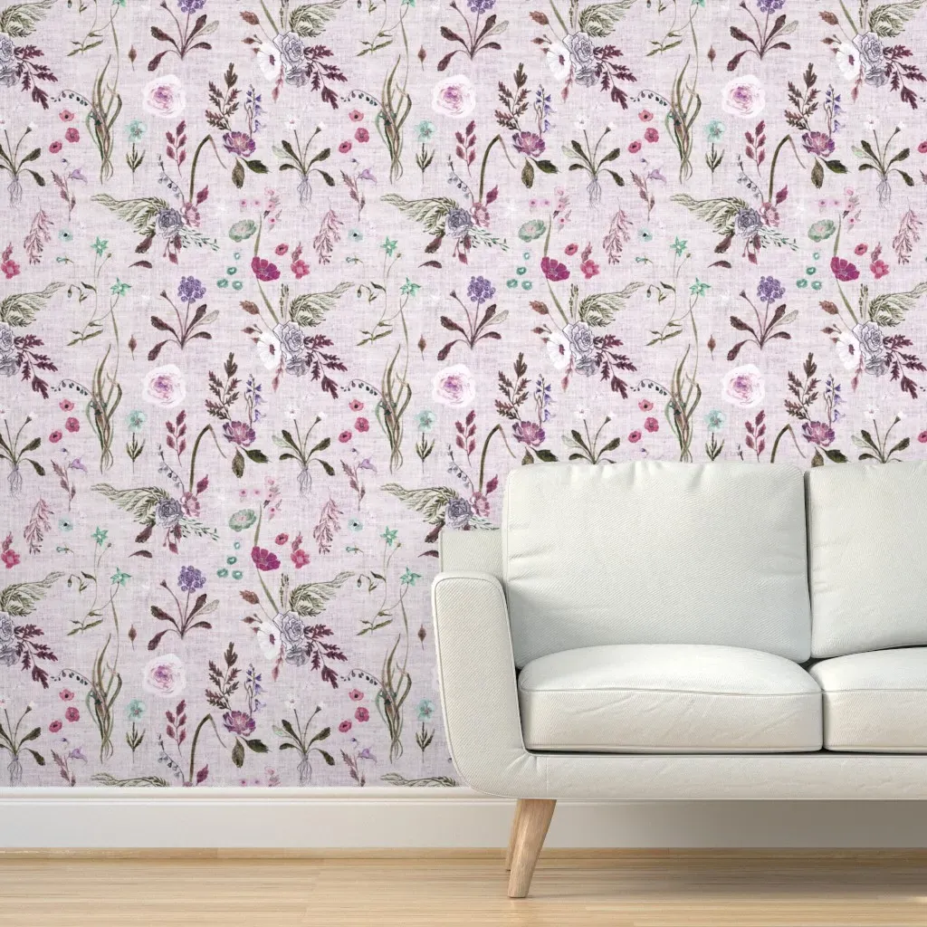 Jane Peel and Stick Wallpaper Removable - Lavender product