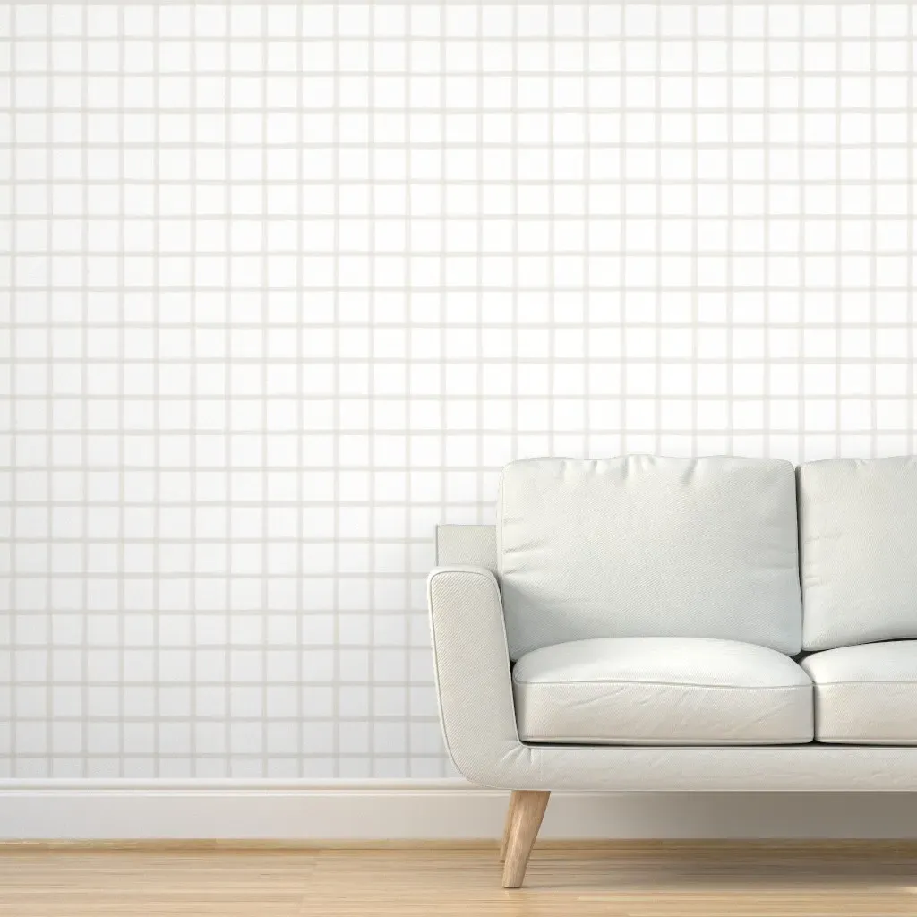 Jane Plaid Peel and Stick Wallpaper - Off-White product