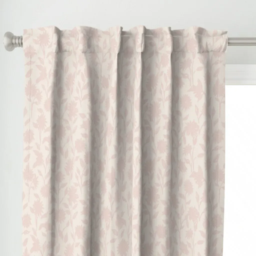 Japandi Cottage Curtain Panel - Blush Pink alternate view