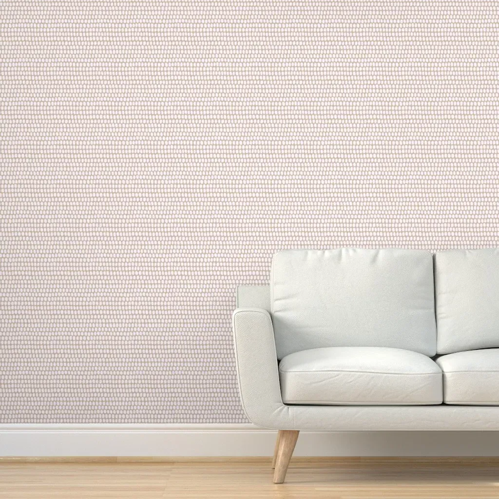 Japandi Farmhouse Abstract Brushstrokes Peel and Stick Wallpaper - White product