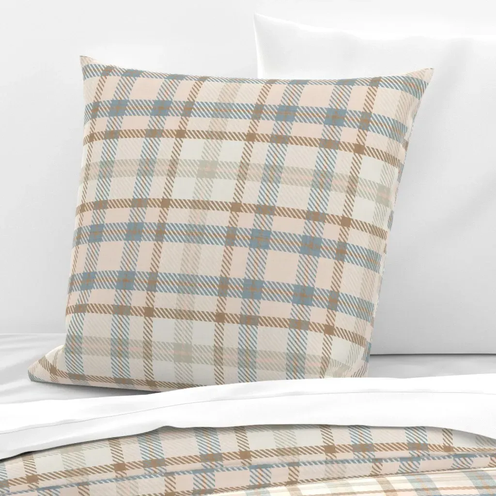 Japandi Glacial Arona Carmel Blush Euro Pillow Sham - Beige product