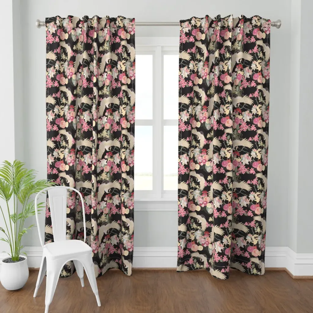 Japanese Garden Curtain Panel - Cream product
