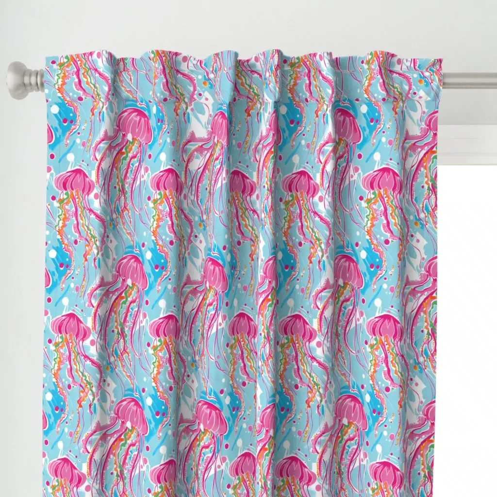 Jelly Jubilee Curtain Panel - Pink alternate view