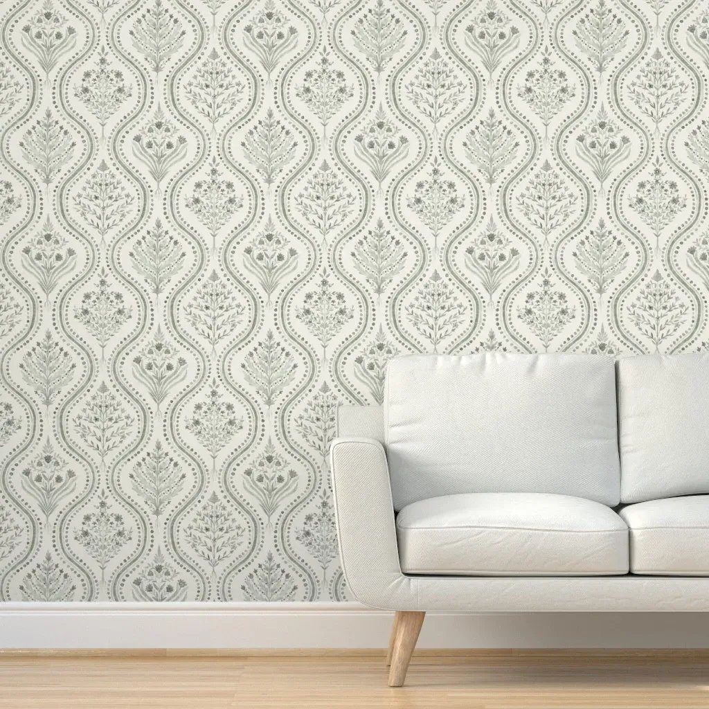 Jennifer Anne Monticello Peel and Stick Wallpaper - Sage Green product