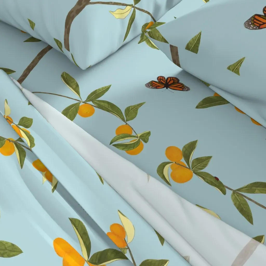 Jenny Kumquat Queen Sheet Set - Orange alternate view