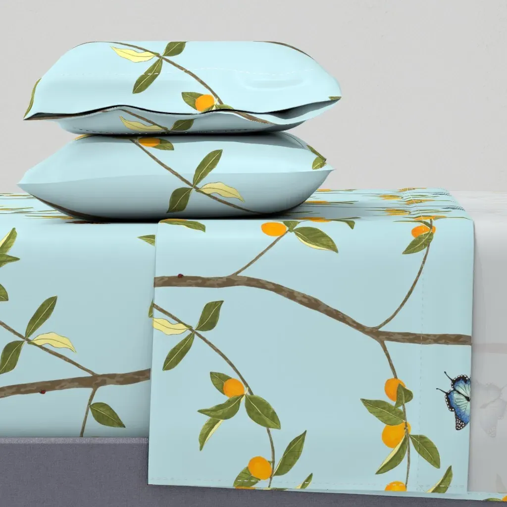 Jenny Kumquat Queen Sheet Set - Orange product