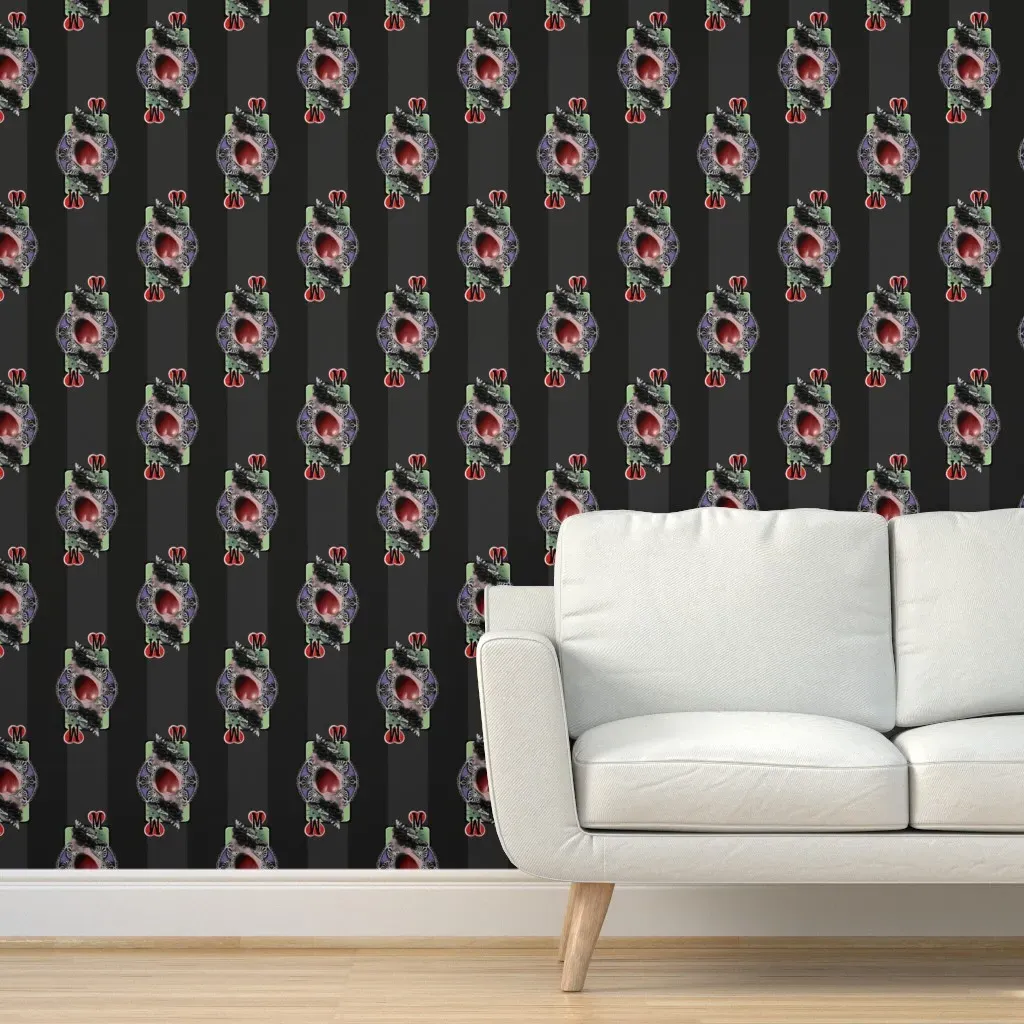 Jl Playing Card Peel and Stick Wallpaper - Red product