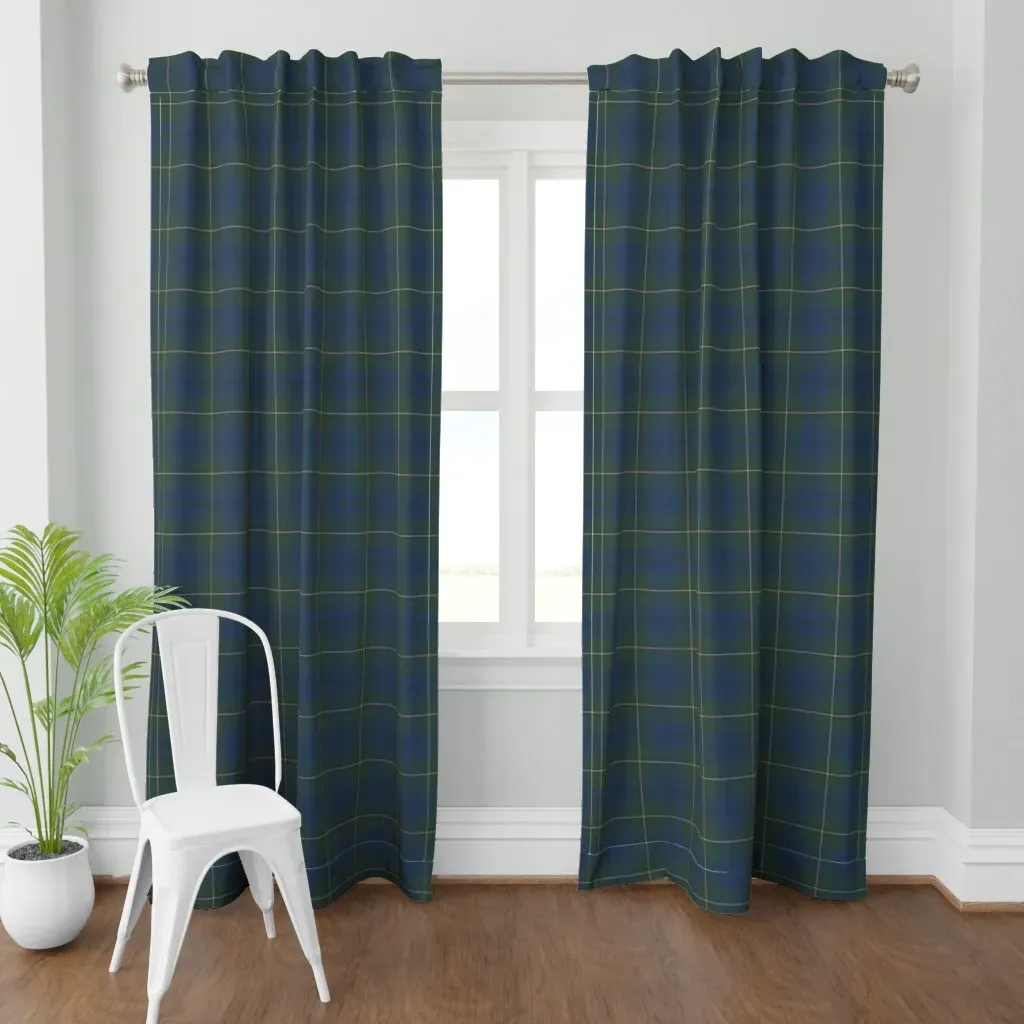 Johnston Tartan Curtain Panel - Blue product