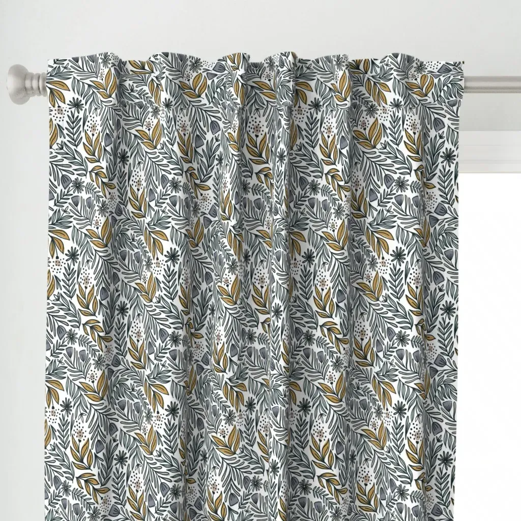 Jolene Curtain Panel - Mustard Yellow alternate view