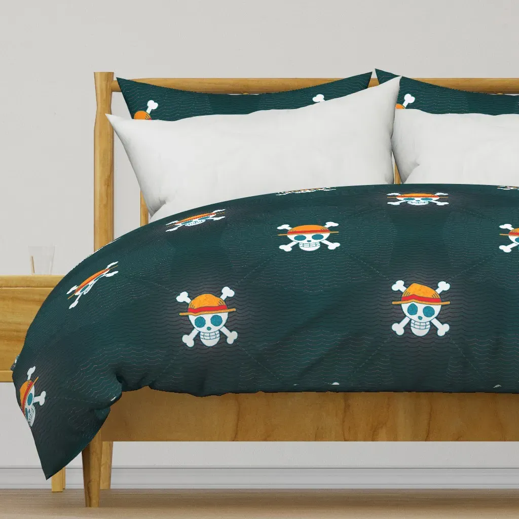 Jolly Roger Duvet Cover - Teal product