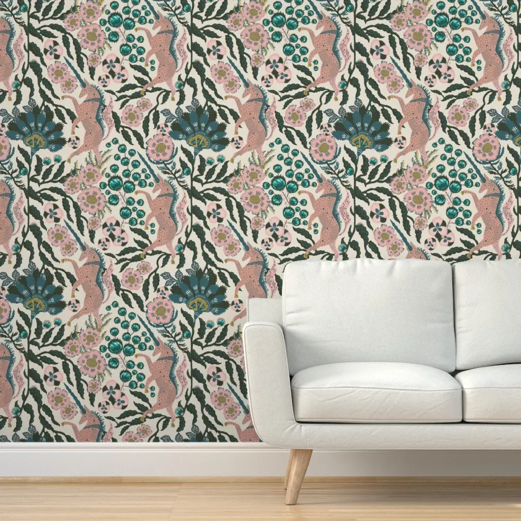 Joonie Aurora Uni Bungalow Peel and Stick Wallpaper - Dusty Rose product