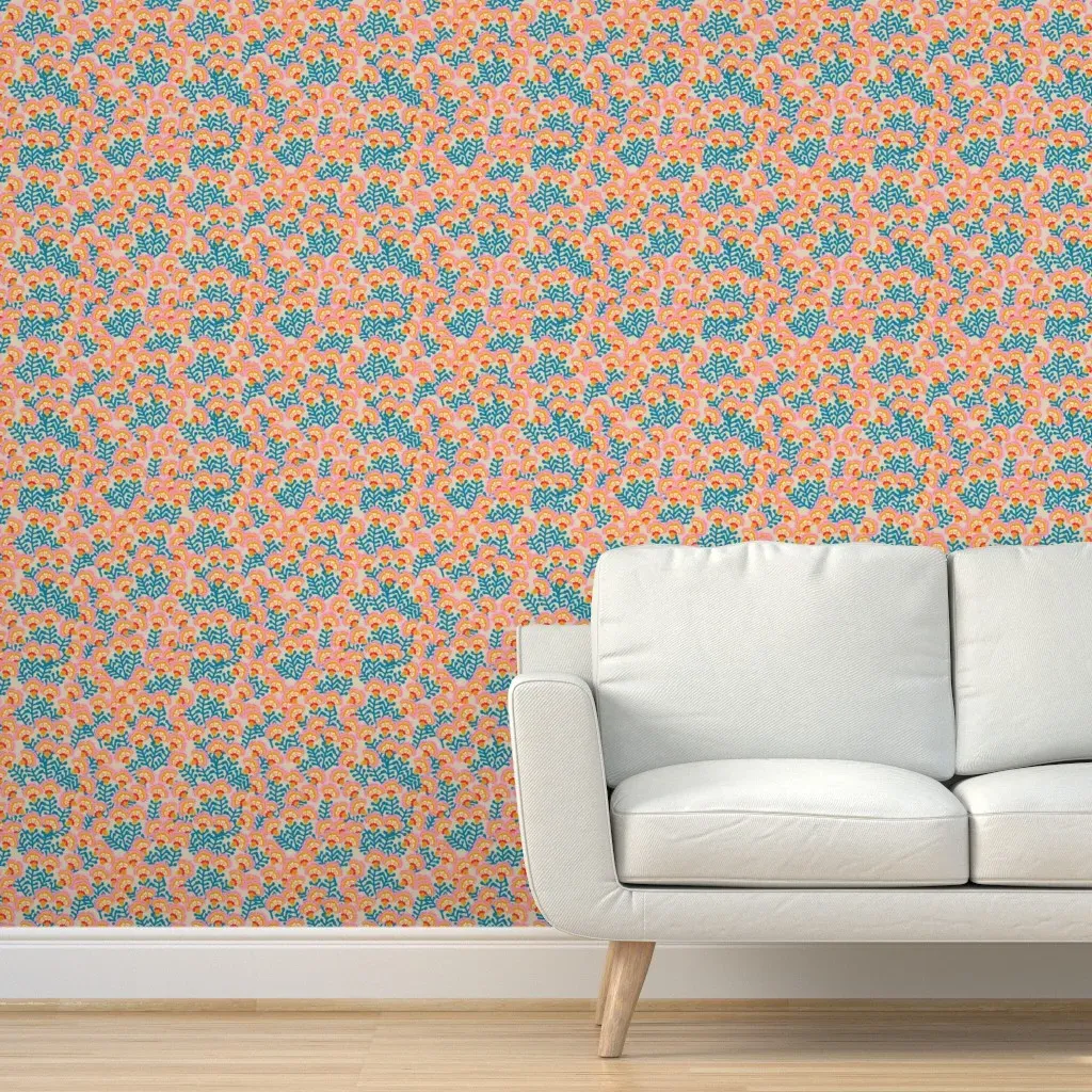 Joonie Luna Floral Peel and Stick Wallpaper - Pink product