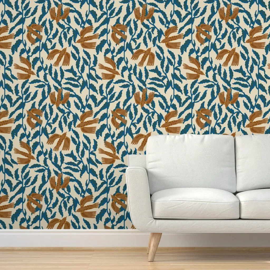 Joonie Luna Vine Peel and Stick Wallpaper - Terracotta product