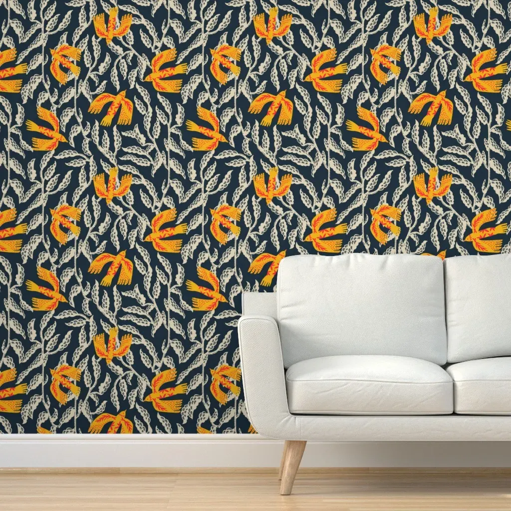 Joonie Mystic Vine Peel and Stick Wallpaper - Orange product