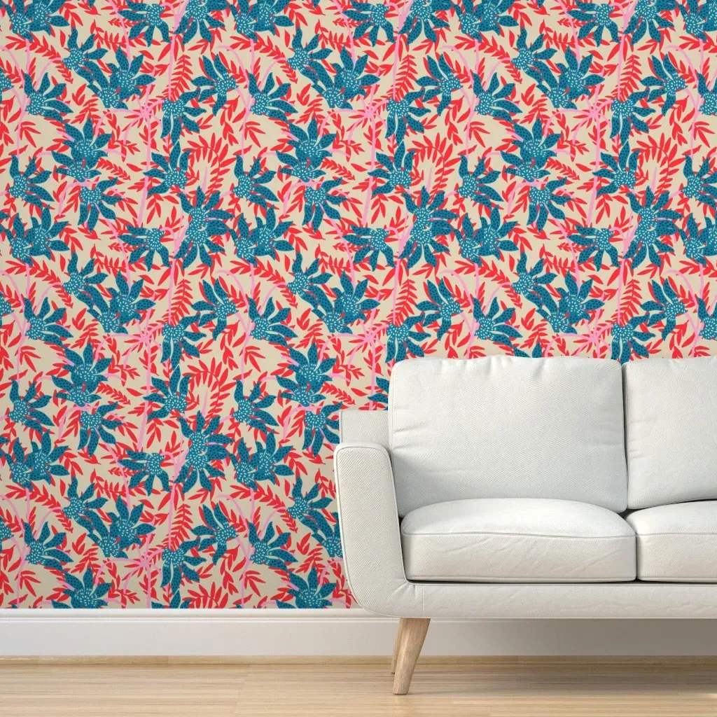 Joonie Phoenix Jungle Peel and Stick Wallpaper - Teal product