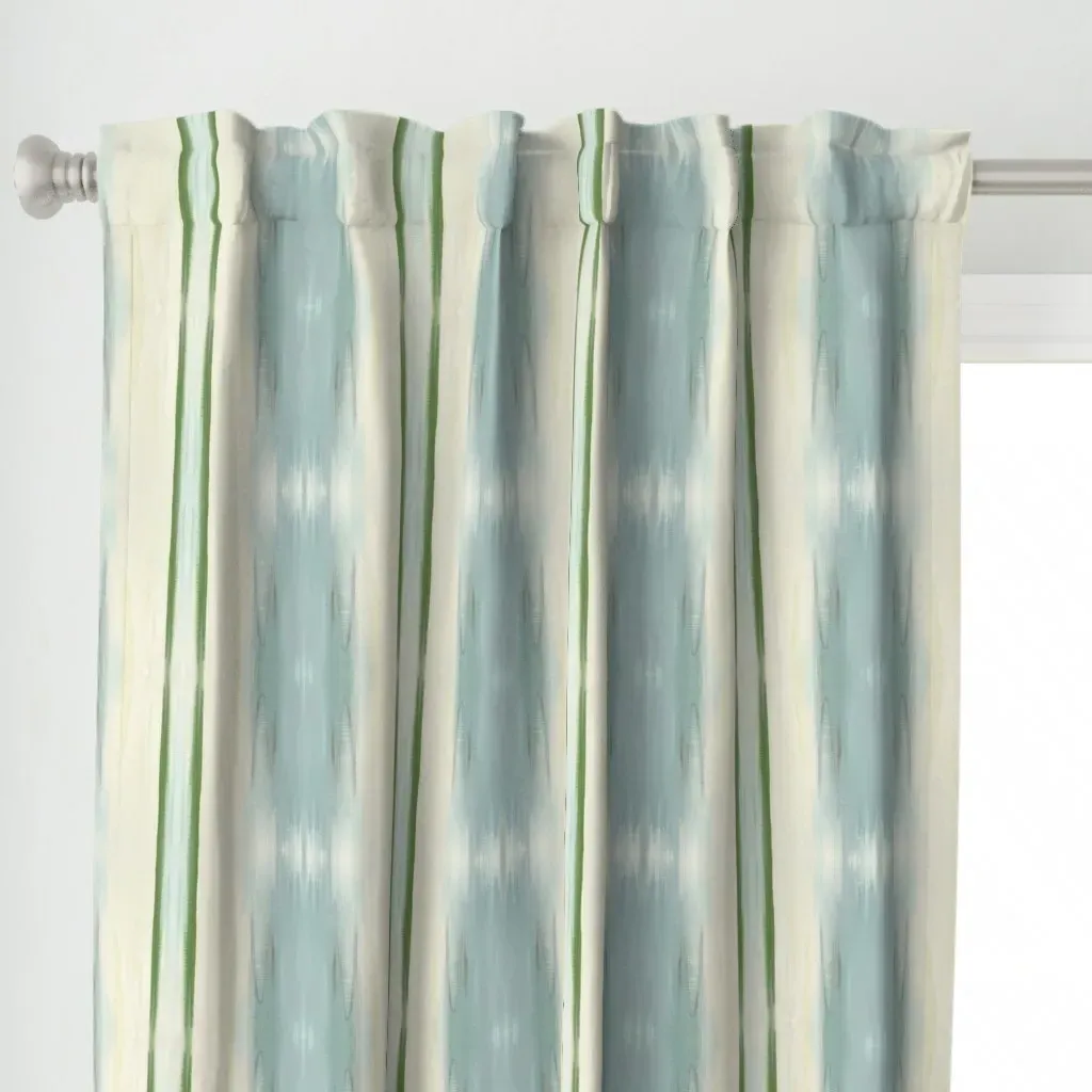 Jordan Abstract Curtain Panel - Blue alternate view