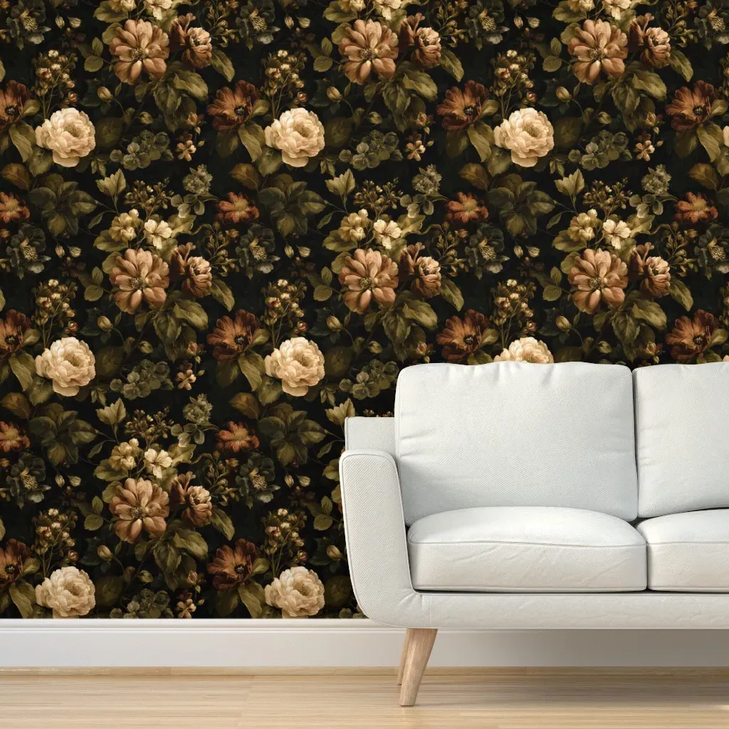 Josephine Floral Peel and Stick Wallpaper - Beige product