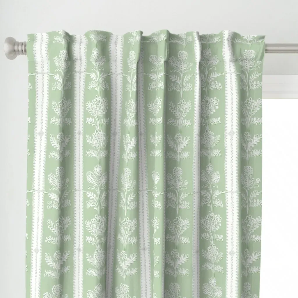 Josephine Jardin Curtain Panel - Sage Green alternate view