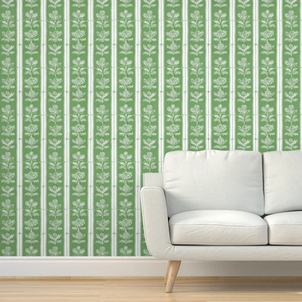 Josephine Jardin Kelly Peel and Stick Wallpaper - Sage Green product