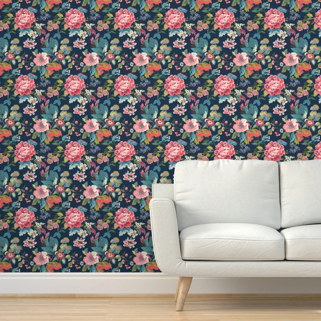Judy's Floral Peel and Stick Wallpaper - Pink product