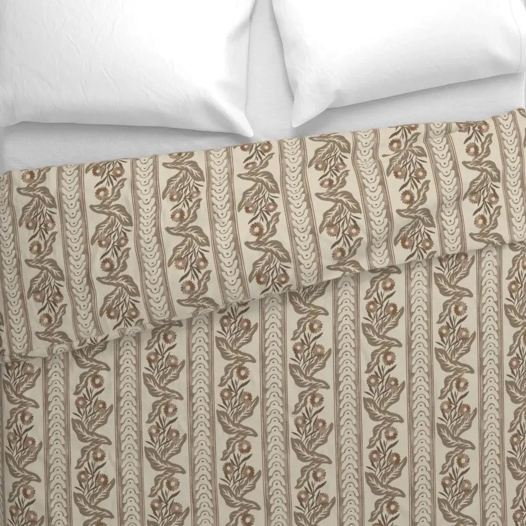 Juliette Abstract Arches Duvet Cover - Beige alternate view