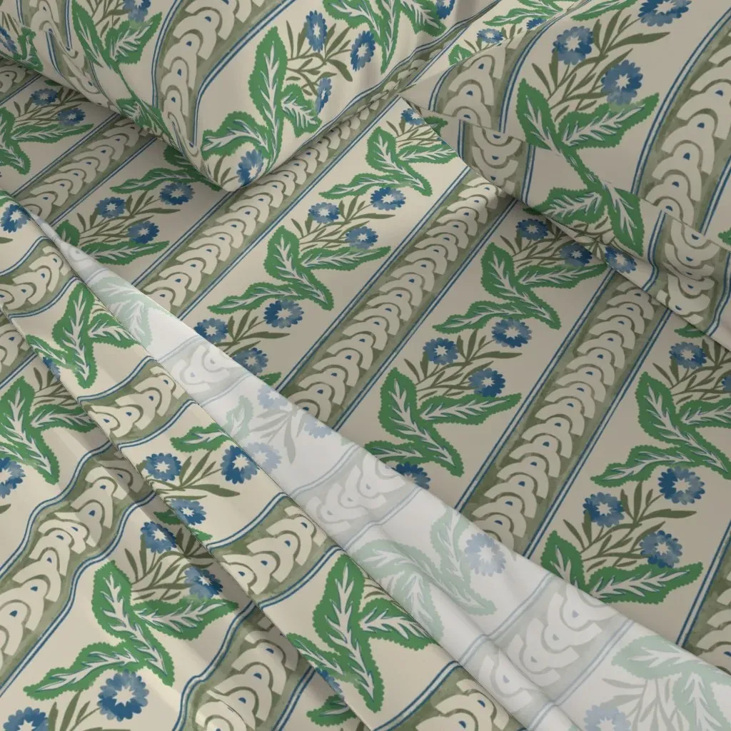 Juliette Abstract Arches Twin Sheet Set - Sage Green alternate view