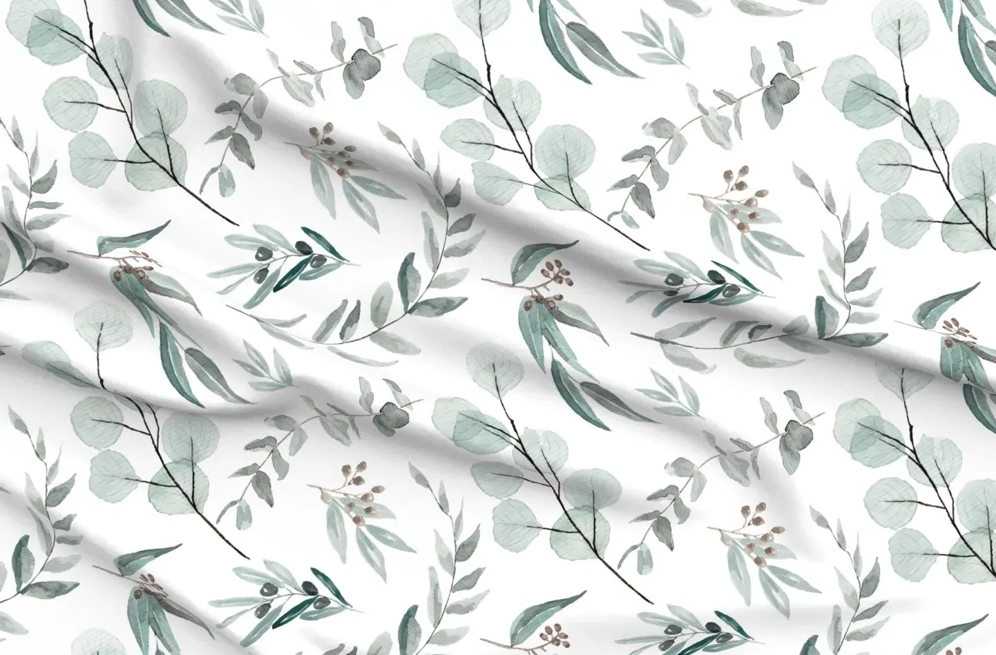 Jumbo Botanical Eucalyptus Large Scale Wallpaper - Beige product