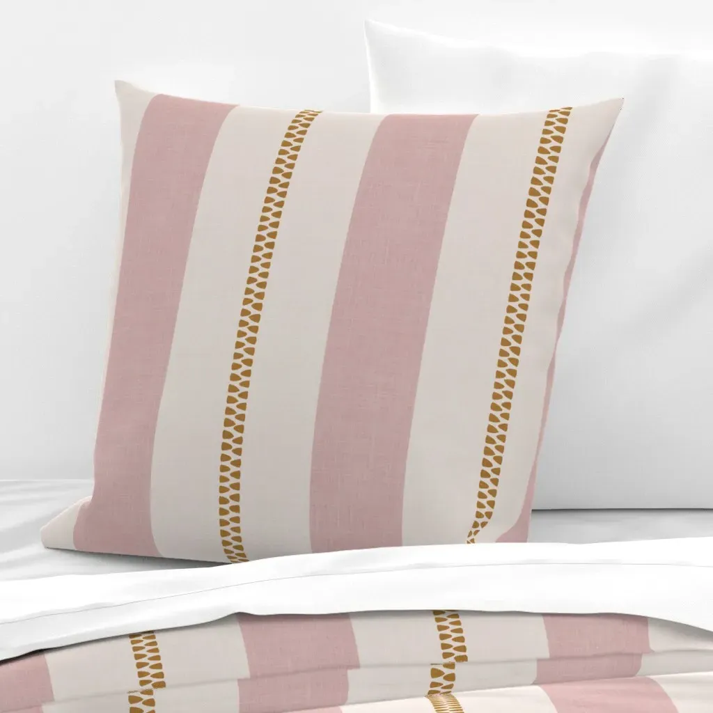 Jumbo Braided Knot Farmhouse Brush Stroke Euro Pillow Sham - Pink product