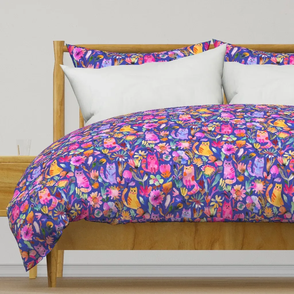 Jumbo Happy Kittens Duvet Cover - Pink product
