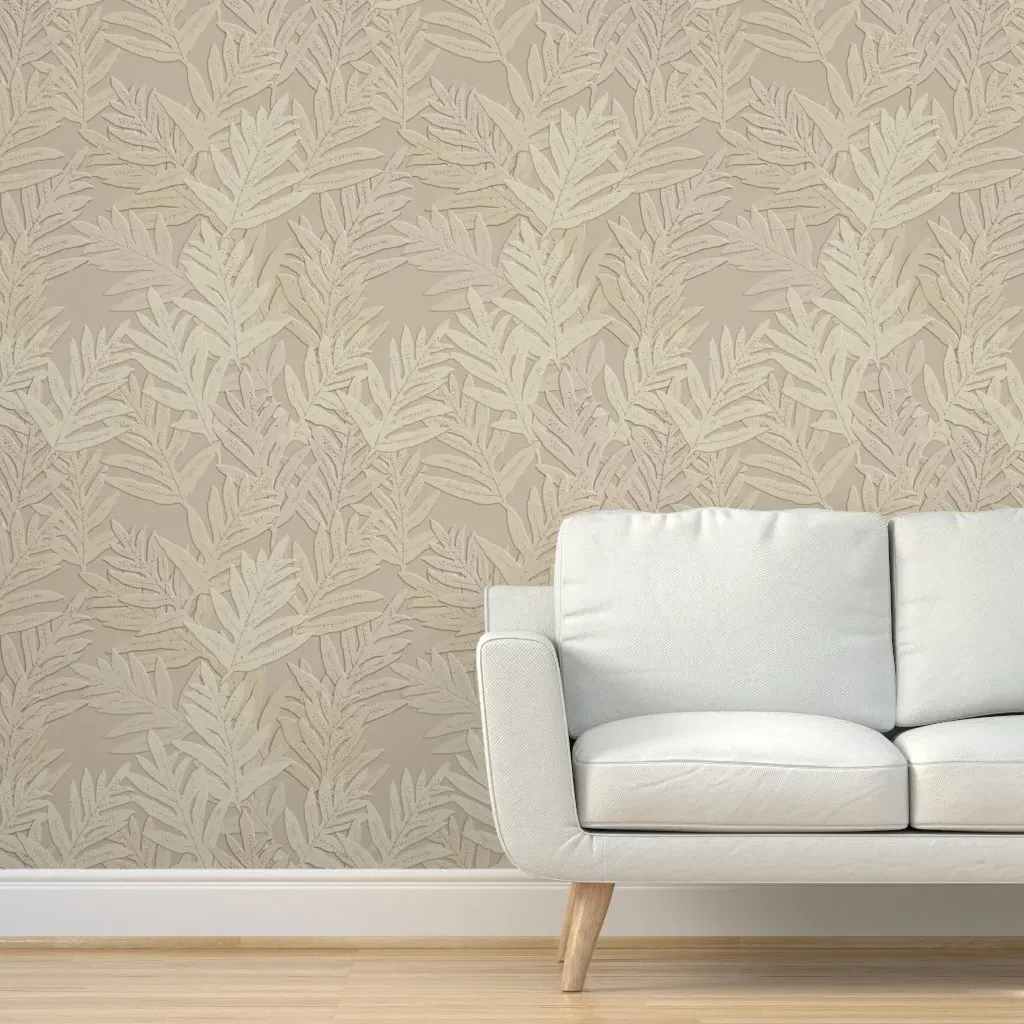 Jumbo Jungle Leaves Peel and Stick Wallpaper - Beige product