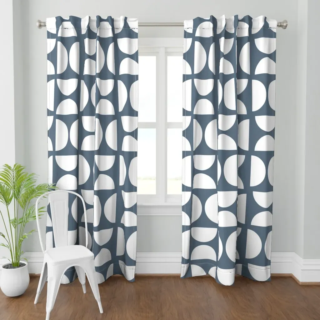 Jumbo Linen Look Half Curtain Panel - White product