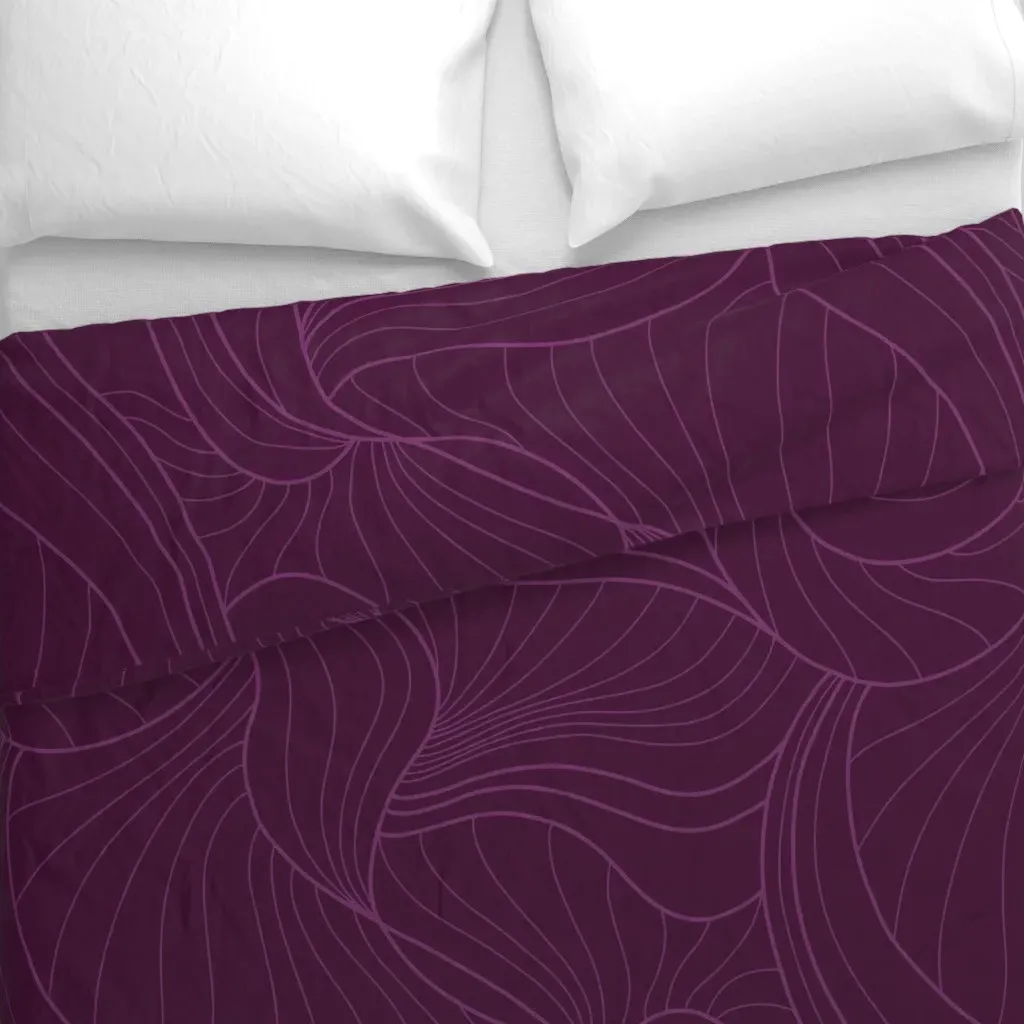 Jumbo Nostalgic Swirl Duvet Cover - Purple alternate view