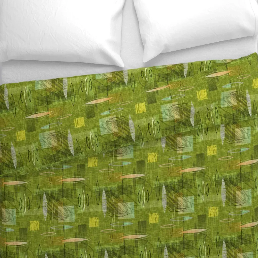 Jump N Jive Duvet Cover - Olive Green alternate view